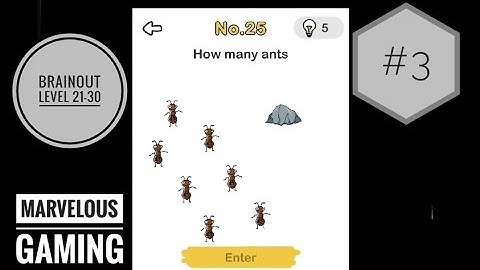 Brainout level 21-30 walkthrough solutions