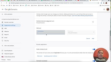 Add user to Google Domains