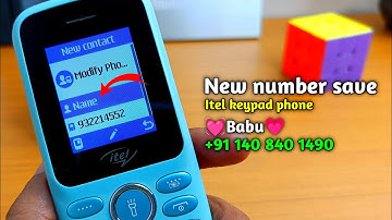 itel Keypad phone me new contact number save kaise kare || itel phone me number kaise save kare