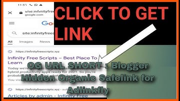OG URL SHORT : Blogger Hidden Organic Safelink for Adlinkfly
