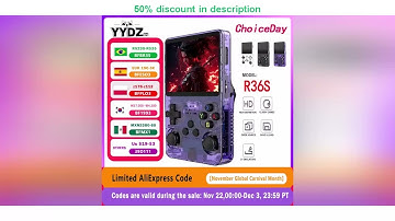 Latest Products You Must Know! Open Source R36S Retro Handheld Video Game Console Linux System 3.