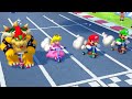 Super Mario Party Minigames - Bowser vs Peach vs Mario vs Luigi