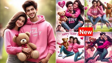 Create 3D Ai Happy teddy🧸day image creator 2024 | happy teddy day| bing image creator | trending