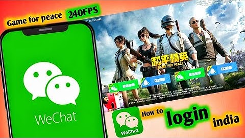 Game for peace login wechat account in India How to login game for peace wechat account The5911