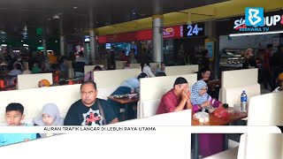 Aliran trafik lancar di lebuh raya utama