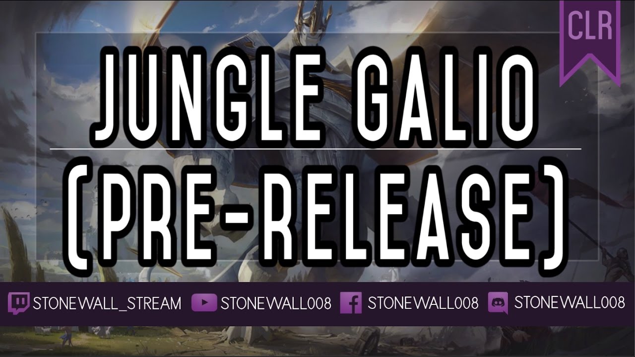 League of Legends - Jungle Galio (rework pre-release) - YouTube