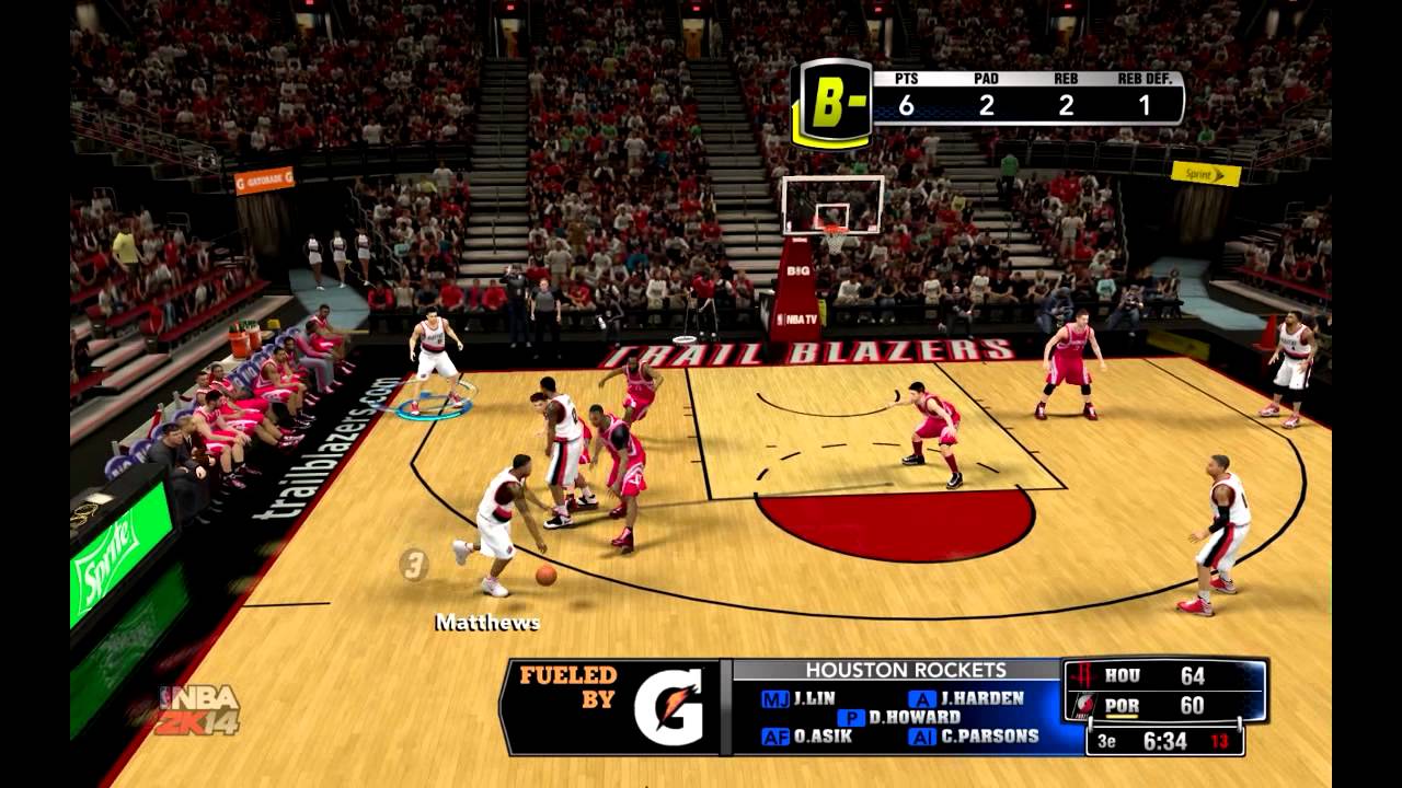 [Live ]- NBA 2k14-Mon joueur VS Houston Rockets [FR] - YouTube