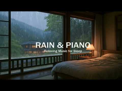 Relaxing Music Sleep Music with Rain Sound Piano Music for Sleep & Study | Night Therapy & Healing