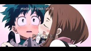 Todomomo and OchaIzu [Izuocha] Kiss | Todoroki x Yaoyorozu / Uraraka x Deku