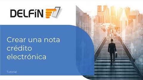 Tutorial - Crear una nota crédito electrónica - Delfín Software