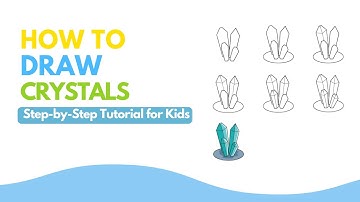 Crystal Drawing Magic ✨ Easy Step-by-Step Tutorial for Kids
