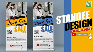How To Design a Standee in CorelDRAW  |  Modern Standee Design & Printing