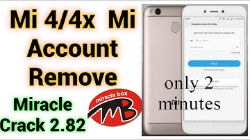 Redmi 4x mi Account remove with Miracle crack || Miracle crack 2.82 || only 2 minutes
