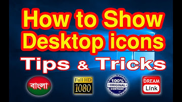 how to show desktop icons on windows 10|how to restore desktop icons in windows 10|show desktop icon