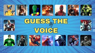 Guess The CHARACTER by The Voice | Guess The Voice Quiz | Superhero: Marvel vs DC | Superman, Batman