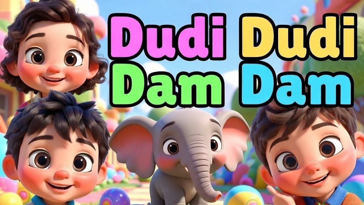 🐘 Haathi Ke Saath Dudi Dudi Dam Dam | Fun Kids Dance Poem