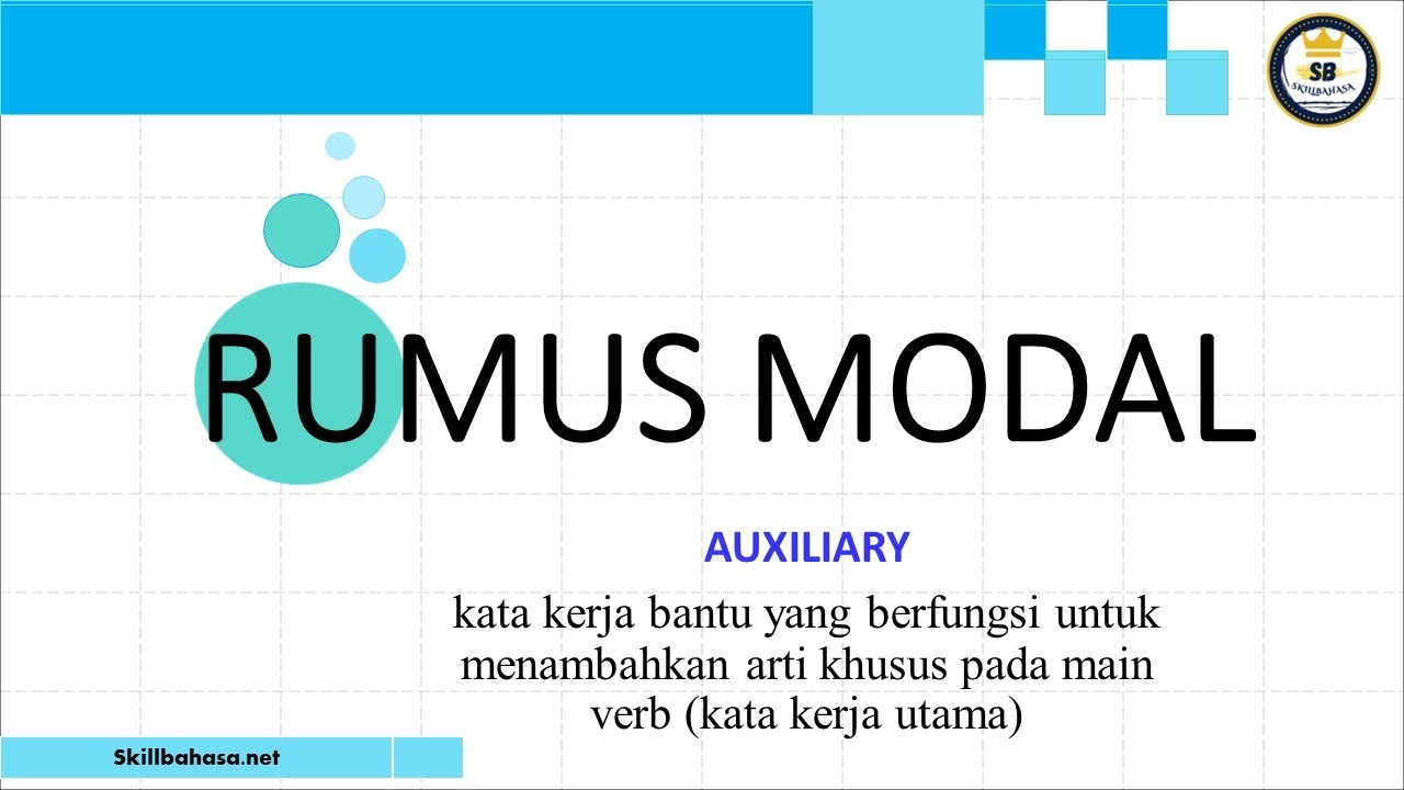 English grammar | Rumus Modal Auxiliary #english #skills #bahasa