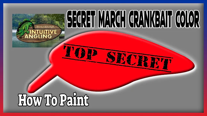 CUSTOM PAINTING CRANKBAITS | Intuitive Angling With Randy Blaukat's My Secret March Crankbait Color
