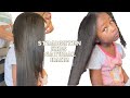 HOW I STRAIGHTEN MY 7 YEAR OLD DAUGHTERS NATURAL HAIR!