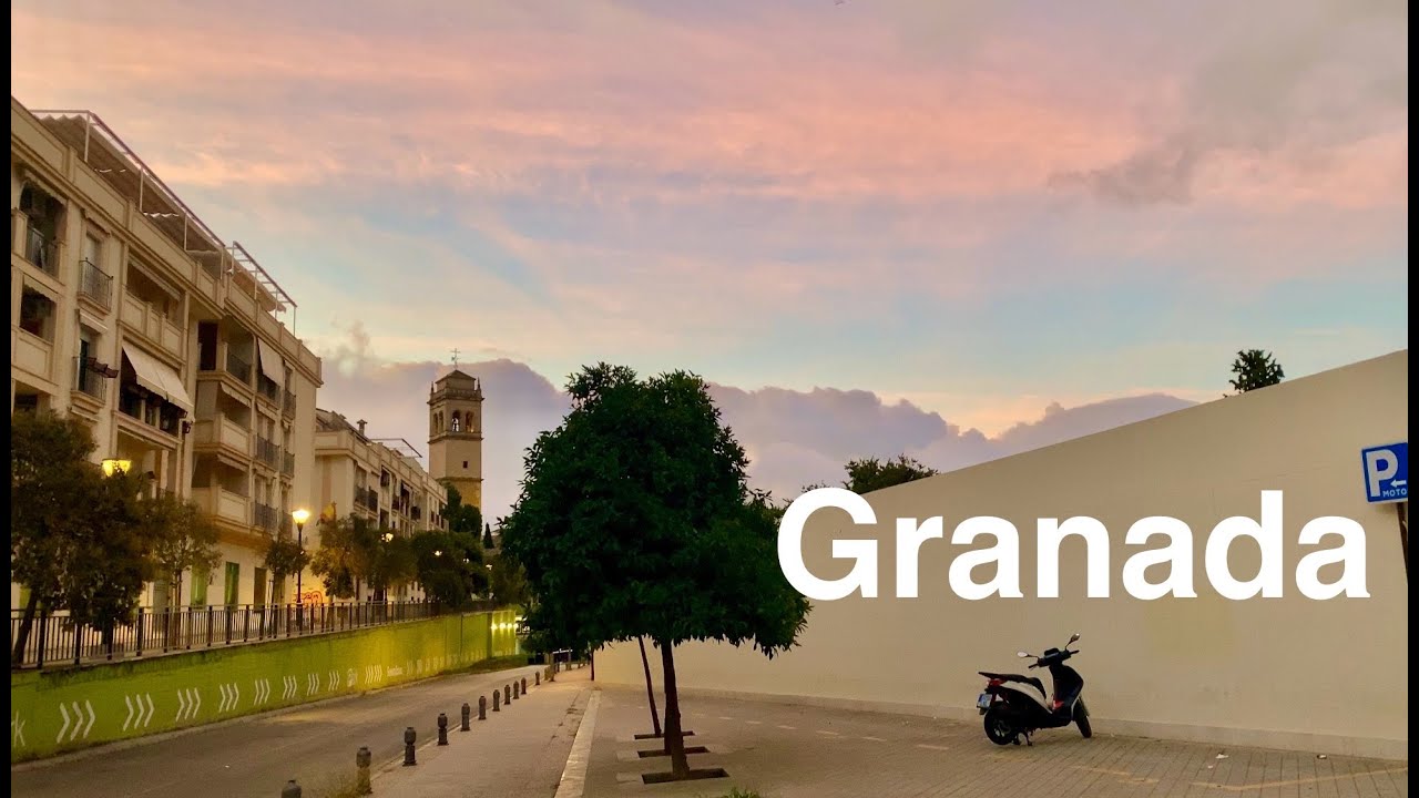 🇪🇸 Amanecer en Granada: De la Avenida Fuente Nueva a Plaza Mariana Pineda🚶‍♂️
