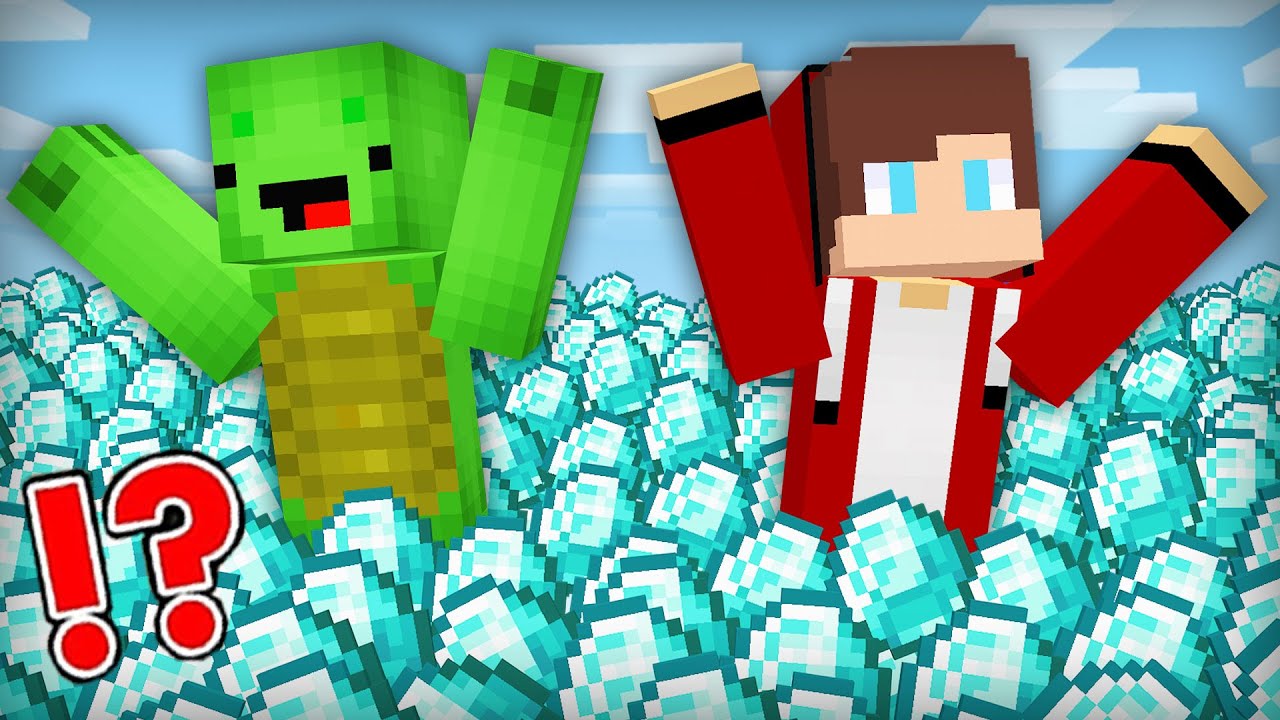 How Mikey & JJ Fell into DIAMOND TSUNAMI in Minecraft ?! (Maizen Mizen