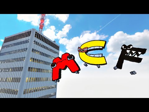 Epic Car Battle: Alphabet Lore A-Z vs Dynamic Office Building in Teardown