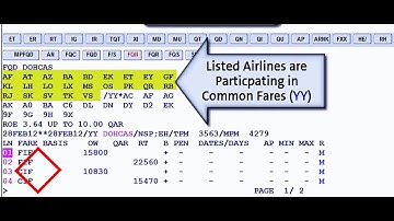 HOW TO DISPLAY FARE FQD