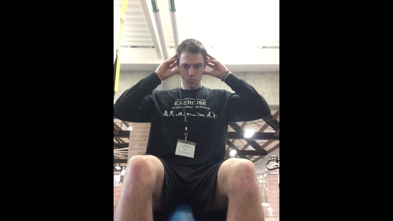 Cervical Exercise Level 1- AAROM Flexion - YouTube