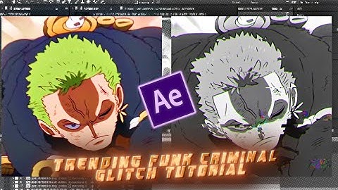 Trending Funk Criminal Glitch Effect Tutorial | After Effects Tutorial 