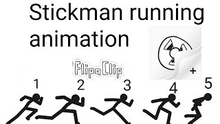 How to make running animation || Stickman running animation || how to make animation ||on flipaclip