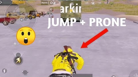 HOW TO JUMP + PRONE AT THE SAME TIME IN PUBG MOBILE!!! (TUTORIAL)