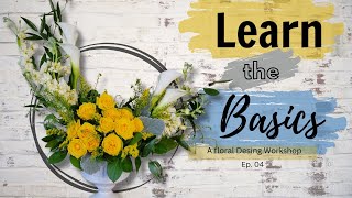 Crescent Line Arrangement Tutorial - Floral Design for Beginners