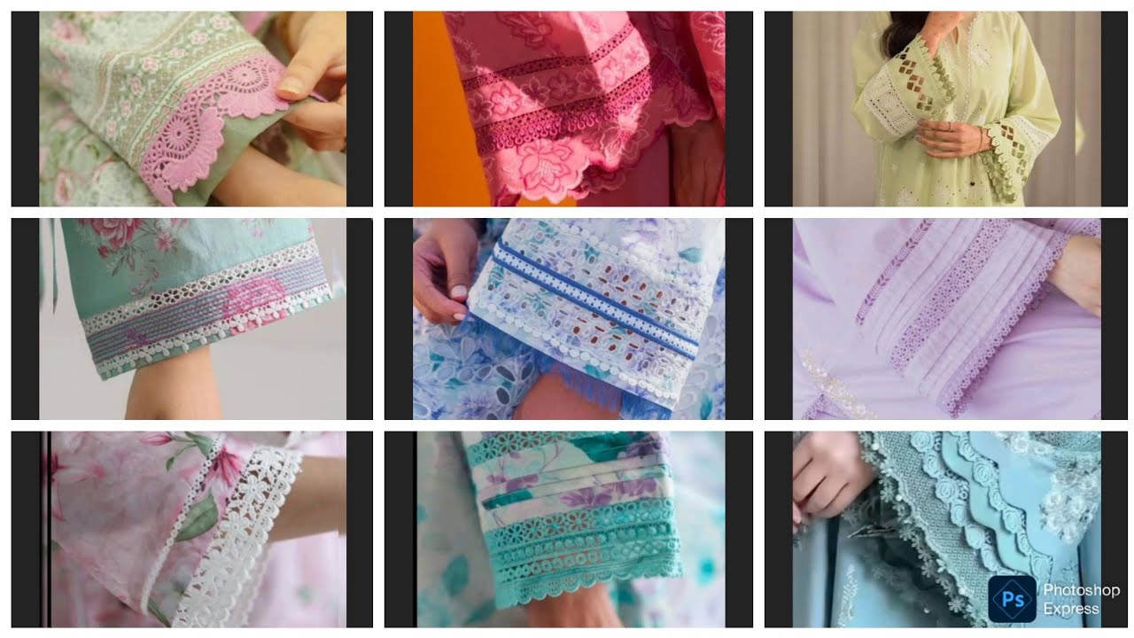 دیزاین های جدید استین لباس پنجابی عیدانه/Latest New Design Ideas For Panjabi Dress Eid