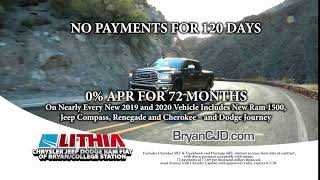 0% Financing for 72 Months Available at Bryan CJD!
