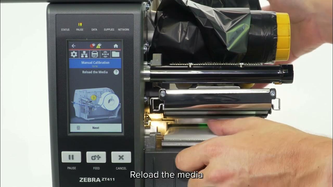 Manually Calibrate the ZT411 and ZT421 Printers YouTube