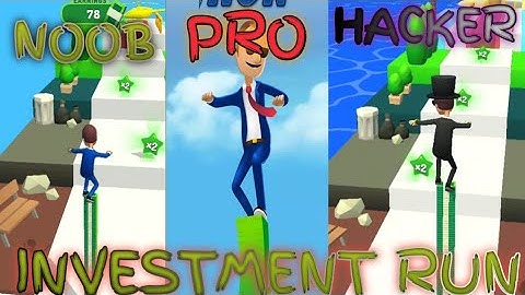 Investment run 3D game!!all Levels game paly!!noob vs pro vs hacker