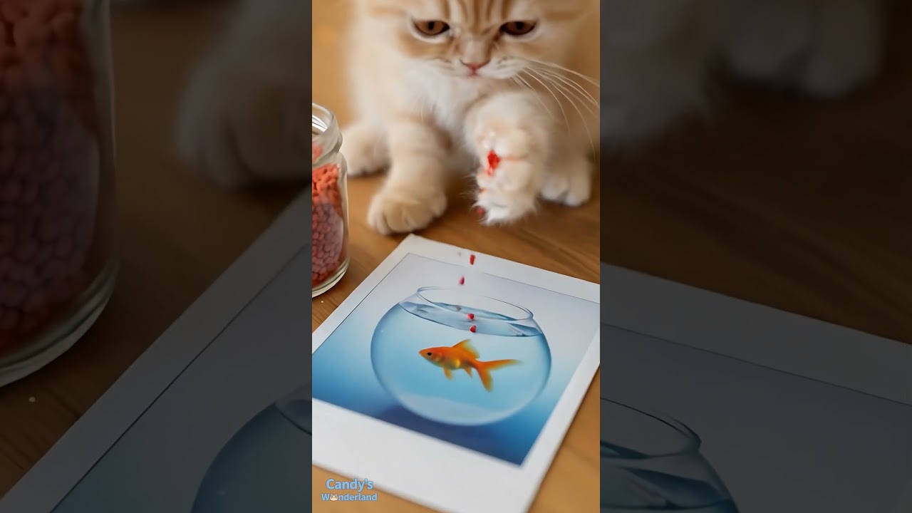 Magic Cat brings Photo to Life! 📸✨ (ASMR)