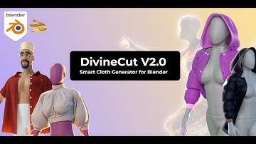 DivineCut - Smart Cloth Generator for Blender v2.0 Launch Trailer