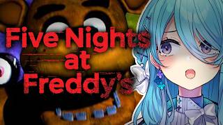 【FNAF】⚠悲鳴注意⚠Five Nights at Freddy'sをクリアするまで頑張るんだ！わーーー！【初見歓迎】【ユノ・ミハナダ / MEWLIVE】[JP/EN]