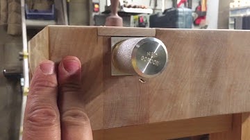 Roubo work bench tail vice installation.  HNT Gordon