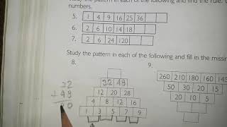 CBSE, CLASS 5, SUBJECT: MATHEMATICS, CHAPTER 11 TOPIC: NUMBER PATTERNS, EXERCISE 39 News