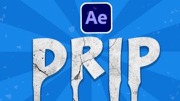 DRIPPING TEXT - After Effects Tutorial (NO PLUGINS)
