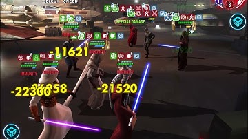 SWGOH - JML vs LV (Mastery datacron) 5-0 victory 9.24.22
