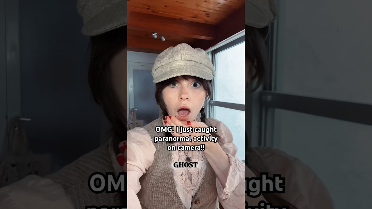 I just caught a ghost on camera!!?