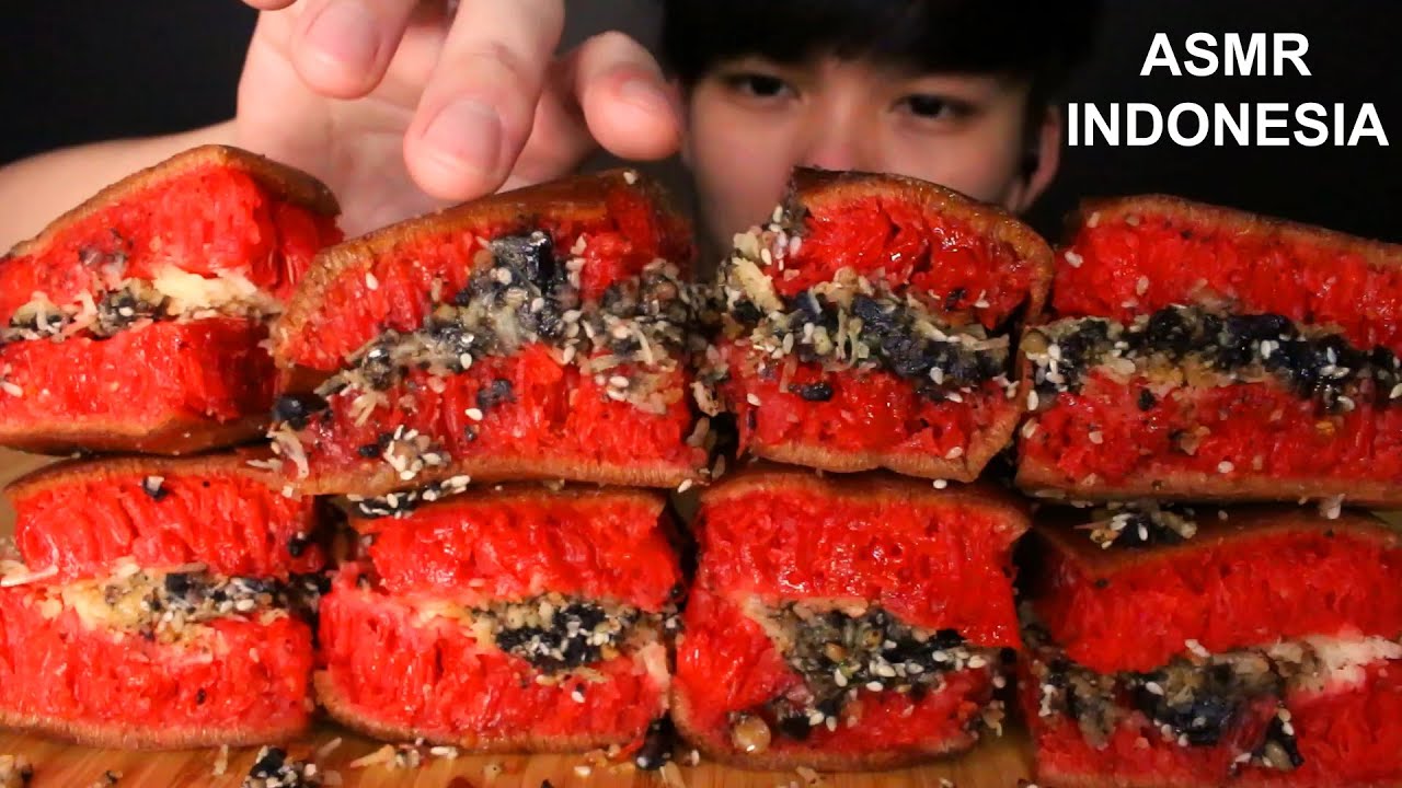 REQUEST ASMR MARTABAK RED VELVET OREO KEJU SUSU MUKBANG INDONESIA | Robius ASMR
