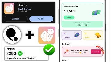 Brainy app coins tricks 2025 | Brainy app coins kaise bhadhye