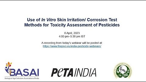 Use of in vitro skin irritation/corrosion test methods for the toxicity assessment of pesticides