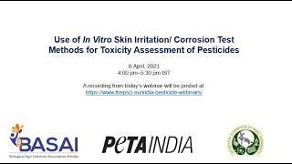 Use of in vitro skin irritation/corrosion test methods for the toxicity assessment of pesticides