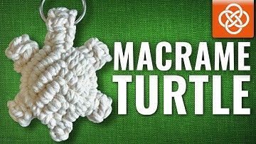 Macrame turtle tutorial | DIY macrame | macrame turtle keychain