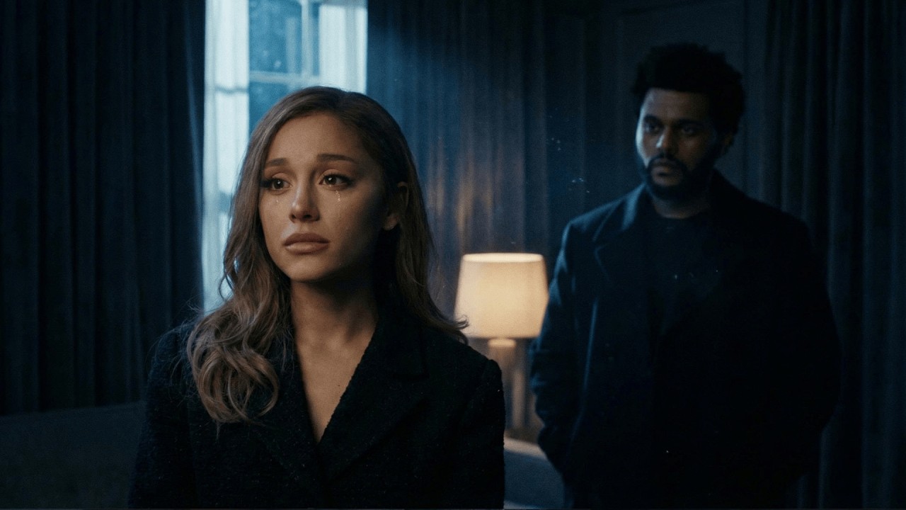 Ariana Grande ft. The Weeknd - Heartbeat in the Dark | Lyrics Video